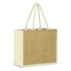 Natural White Naturalis Jute Tote Bags